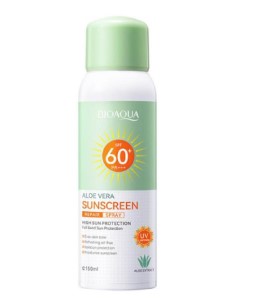 BIOAOUA芦荟防晒修护喷雾SPF60+ PA+++(外文版)150ml"特价"